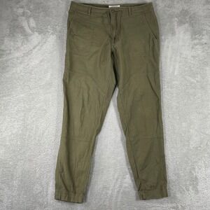 REI Co-op Trailsmith Pants Mens 36x34 Green Outdoor Double Knee Drawstring
